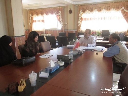 نشست سرپرست فرمانداری ترکمن با مسئولین بسیج خواهران شهرستان