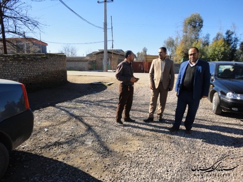 بازدید فرماندارعلی آباد کتول از اجرای عملیات زیرسازی راه روستایی