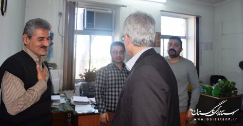 بازدید سرزده فرمانداراز  مدیریت جهاد کشاورزی کردکوی