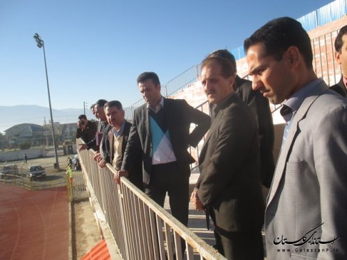 بازدید رئیس سازمان مدیریت و برنامه ریزی استان از پروژه های عمرانی شهرستان ترکمن