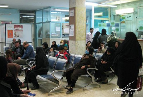 روزانه 1000 بیمار در پلی کلینیک امام خمینی (ره) گرگان ویزیت می شوند 