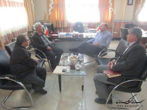 دیدار اعضای هیئت نظارت انتخابات شهرستان ترکمن با رئیس ستاد انتخابات شهرستان