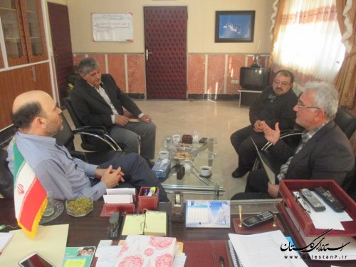 دیدار اعضای هیئت نظارت انتخابات شهرستان ترکمن با رئیس ستاد انتخابات شهرستان
