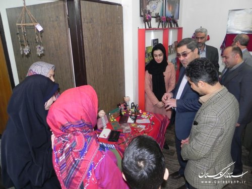 افتتاح نمایشگاه صنایع دستی میراث فرهنگی مینودشت