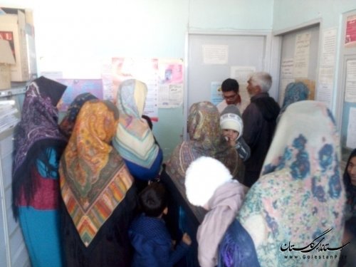 ویزیت رایگان در منطقه محروم کرند شهرستان گنبد کاووس به مناسبت دهه فجر