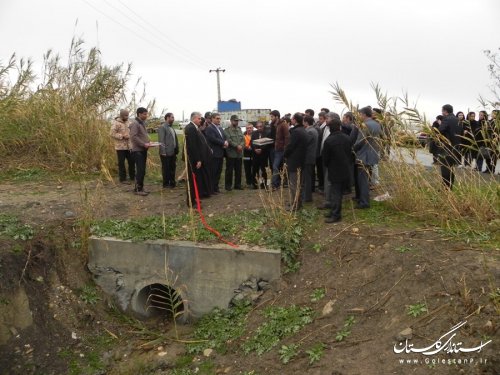 افتتاح پروژه های جهاد کشاورزی شهرستان مینودشت با حضور فرماندار