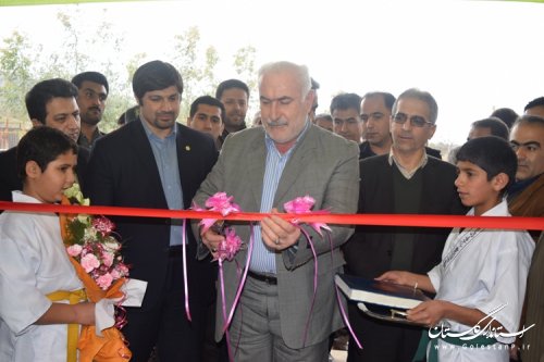 افتتاح سالن ورزشی در روستای سرکلاته بخش مرکزی کردکوی