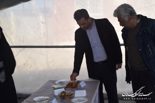 حضور فرماندار کردکوی در جشنواره غذاهای سنتی روستای ایلوار