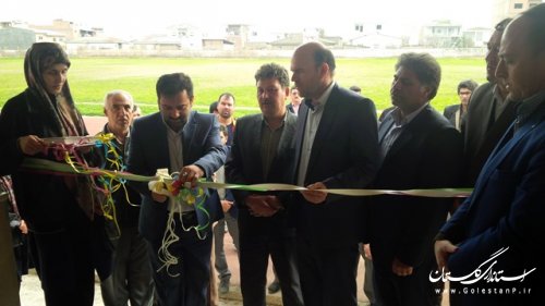 افتتاح رختکن استادیوم ورزشی قاندمی شهرستان ترکمن