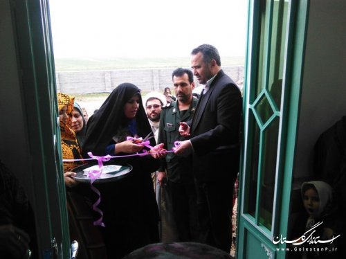 افتتاح ساختمان فاطمیه شهیده طاهره هاشمی روستای دیکلی داش شهرستان مراوه تپه 