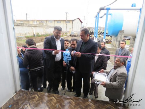 افتتاح تصفیه خانه آب شیرین کن مجتمع شهید رجایی گلند