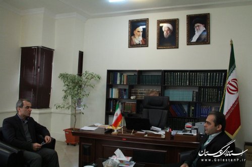 مدیر کل اداری و مالی استانداری گلستان با فرماندار گرگان ملاقات کرد