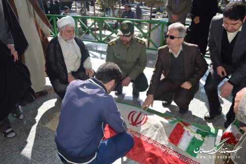 مراسم باشکوه راهپیمایی 22 بهمن در کردکوی برگزار شد