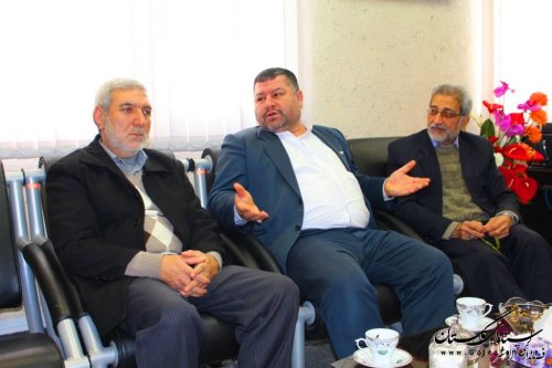 رئیس هیأت نظارت بر انتخابات رامیان با فرماندار شهرستان آزادشهر دیدار کرد