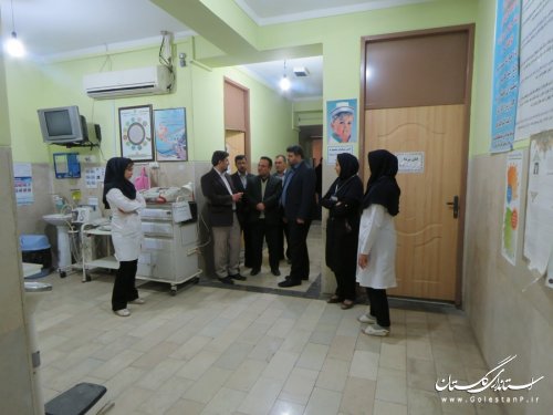 دیدار فرماندار رامیان با پرستاران بیمارستان امام رضا(ع) خان به بین
