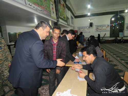 بازدید فرماندار رامیان از شعب اخذ رای