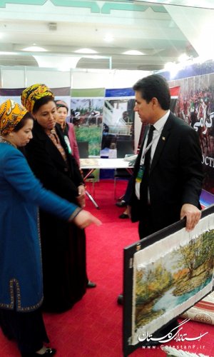 حضورمیراث فرهنگی گلستان درنمایشگاه صنعتی و تجاری ایران در ترکمنستان