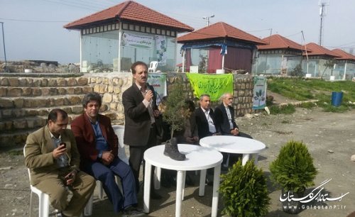 مراسم گرامیداشت هفته منابع طبیعی در اسکله بندر ترکمن برگزار شد