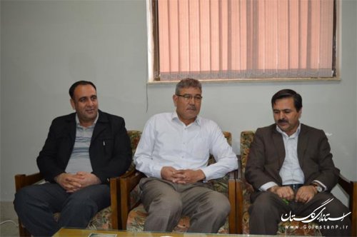 بازدید فرماندار ویژه از دفتر خبرگزاری جمهوری اسلامی ایران در شهرستان گنبدکاووس