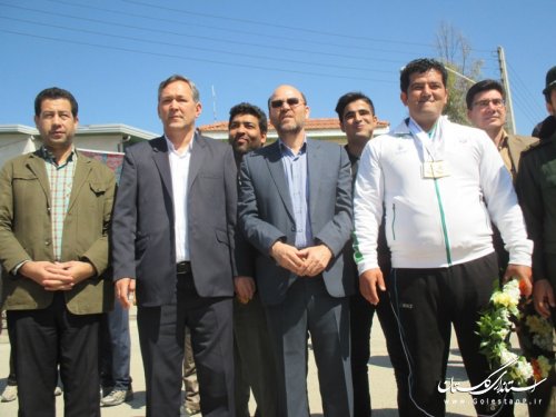 استقبال فرماندار شهرستان ترکمن از نورمحمد آرخی قهرمان آسیا و اقیانوسیه