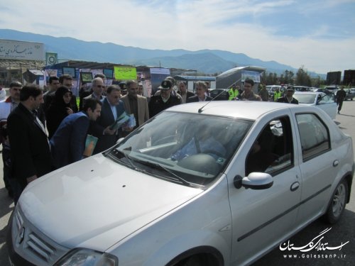 استقبال از مسافرین و گردشگران نوروزی در بندرگز