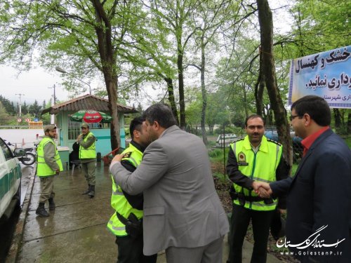 بازدید فرماندار از خدمات رسانی در مکانهای تفریحی و گردشگری رامیان 