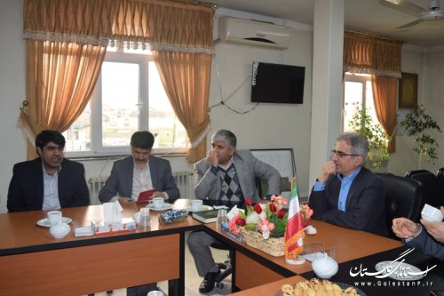 دیدار نوروزی مدیرکل آب منطقه ای استان با فرماندار کردکوی