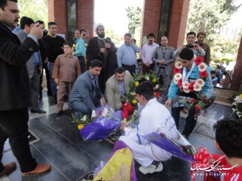 مراسم استقبال از افتخارآفرینان کاراته کار شهرستان علی آباد کتول