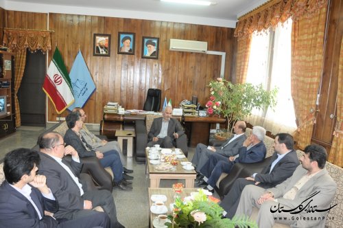 دیدار مدیر عامل آب منطقه ای گلستان با مدیران دستگاه های اجرایی و نظارتی استان