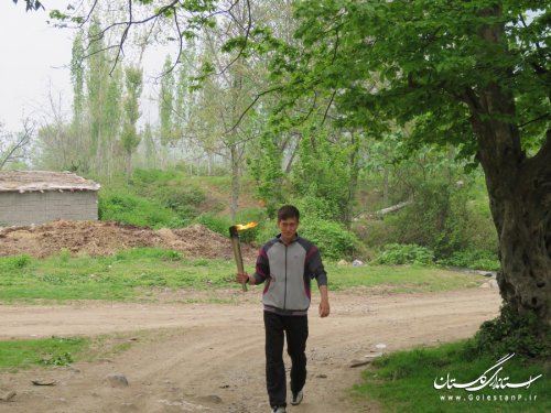حمل مشعل اولین دوره  المپیاد  ورزشی استان گلستان در شهرستان رامیان برگزار شد.
