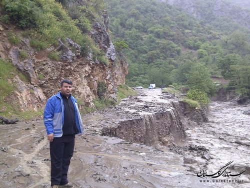 وقوع سیلاب در شهرستان رامیان