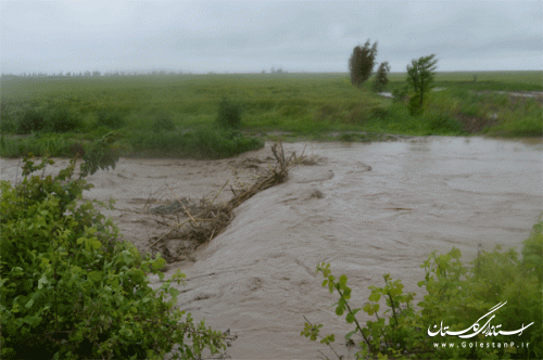 بارندگی اخیر به برخی روستاهای شهرستان گنبد کاووس خسارت وارد کرد