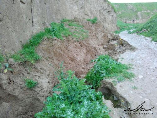 وضعیت بحرانی مسیر خروجی روستای مالای شیخ غراوی کلاله