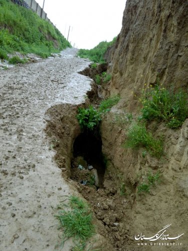 وضعیت بحرانی مسیر خروجی روستای مالای شیخ غراوی کلاله
