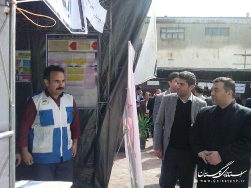 افتتاح نمایشگاه سلامت در علی آباد کتول با حضور معاون فرماندار