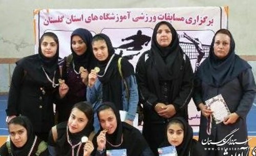 درخشش تیم فوتسال دختران متوسط1آزادشهر در مسابقات آموزشگاههای استان