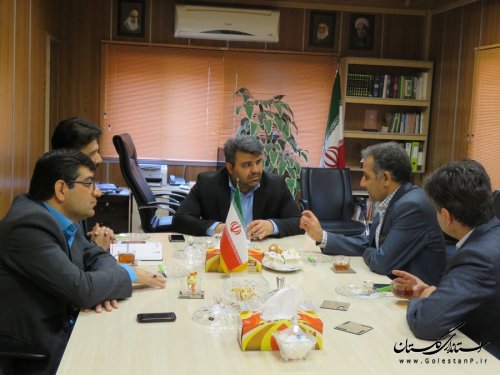 دیدار مدیرکل پست استان با فرماندار رامیان