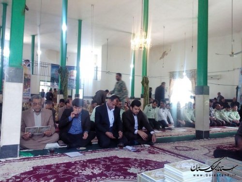 مراسم سومین روز شهادت شهید شیبک در روستای عرب بوران برگزار شد