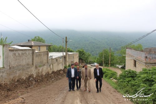 بازدید فرماندار شهرستان آزادشهر از روستای سرای محمدحسین