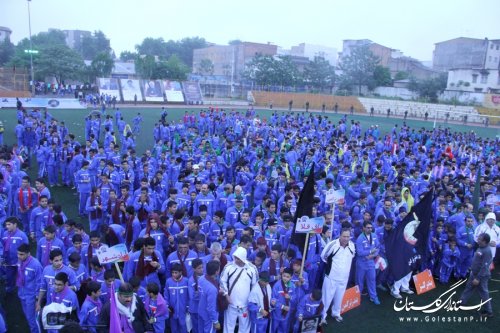 اولین المپیاد ورزشی گلستان اجلاسیه 4000 شهید استان در گرگان برگزارشد