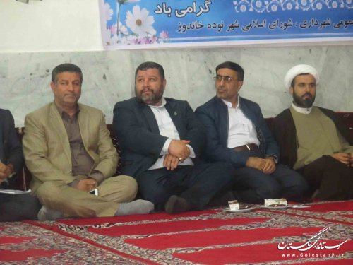 نشست صمیمی شهردار و اعضای شورای شهر نوده خاندوز با شهروندان