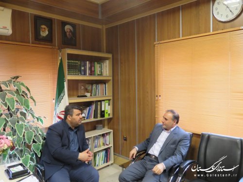 دیدار رئیس دانشگاه پیام نور با فرماندار رامیان