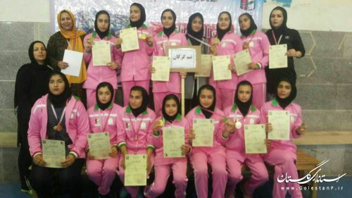 تیم گرگان جام قهرمانی مسابقات والیبال دختران المپیاد ورزشی استان را کسب کرد