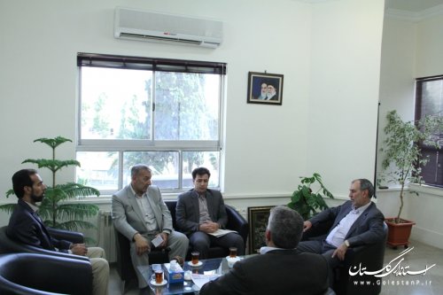 اعضای شورای اسلامی و شهردارجلین با دکتر حسینی دیدار وگفتگو کردند