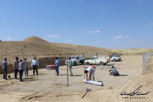 بازدید فرماندار مراوه تپه از روند آماده سازی آرامگاه مختومقلی جهت برگزاری مراسم نکوداشت