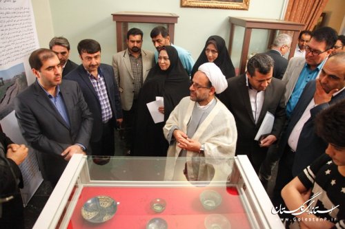افتتاح نمایشگاه فرهنگ وتمدن گرگان باستان به روایت 70 اثر موزه ملی ایران درکاخ موزه گرگان
