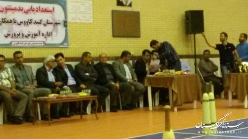 حضور فرماندار رامیان در مراسم اختتامیه مسابقات لیگ برتر بدمینتون استان درگنبدکاووس