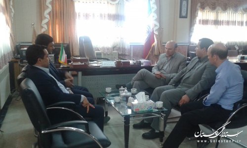 دیدار مدیریت آموزش و پرورش شهرستان ترکمن با فرماندار