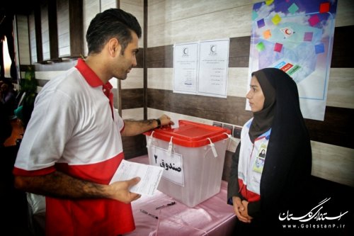 کسب رتبه اول گلستان در مشارکت حداکثری چهارمین دوره انتخابات مجامع جمعیت هلال احمر
