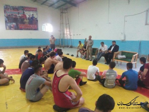 حضور اردوی تیم ملی نوجوانان کشتی آزاد در رامیان